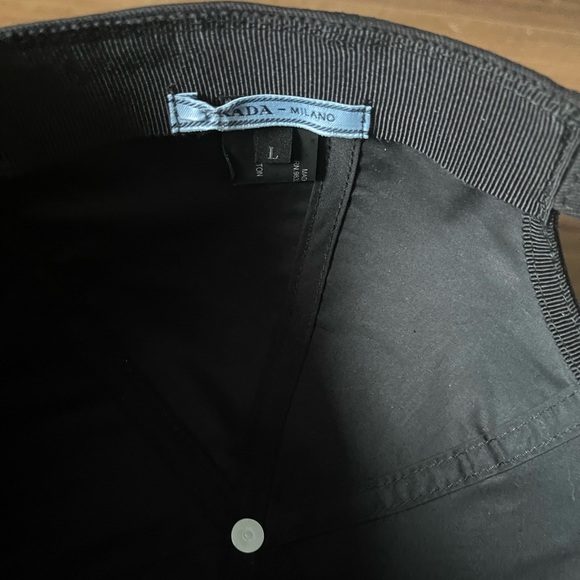 PRADA-AUTHENTIC (NWT) All Black Large Baseball Cap - Picture 3 of 16